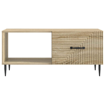 vidaXL Coffee Table Sonoma Oak 90 x 50 x 40 cm Engineered Wood 5