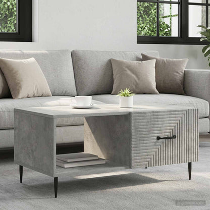 vidaXL Coffee Table Concrete Grey 90 x 50 x 40 cm Engineered Wood 1