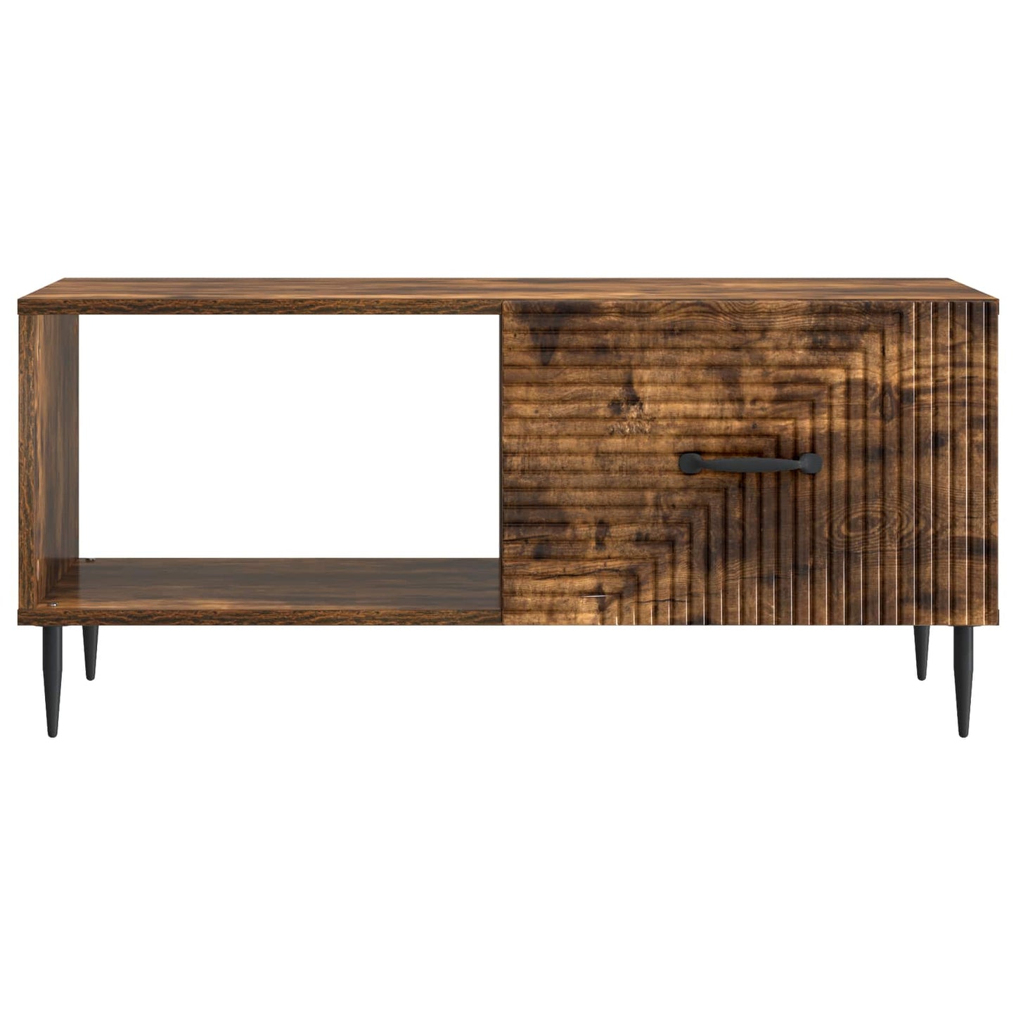 vidaXL Coffee Table Smoked Oak 90 x 50 x 40 cm Engineered Wood 5