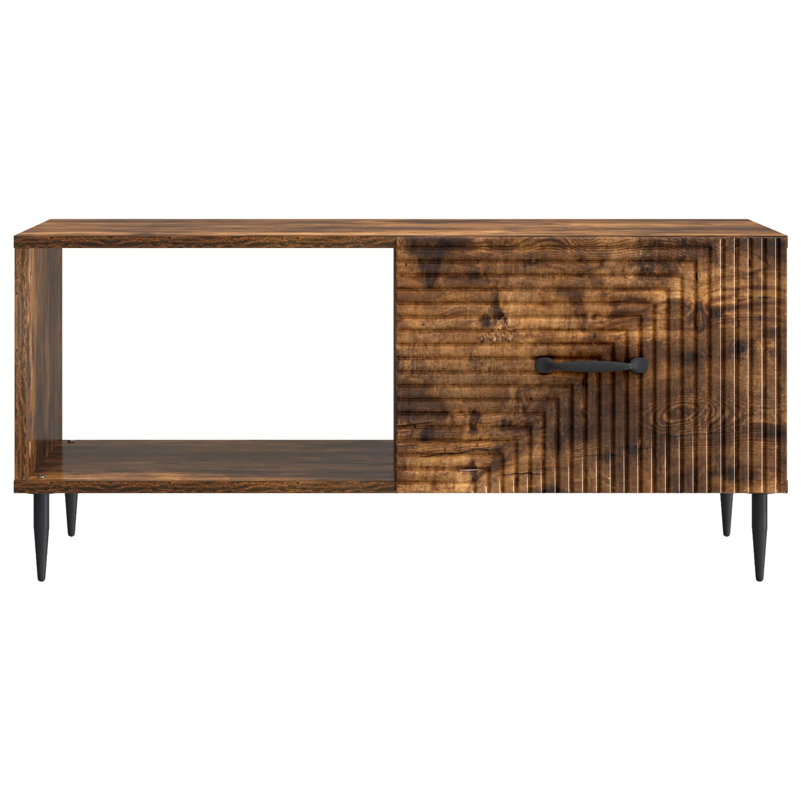 vidaXL Coffee Table Smoked Oak 90 x 50 x 40 cm Engineered Wood 5