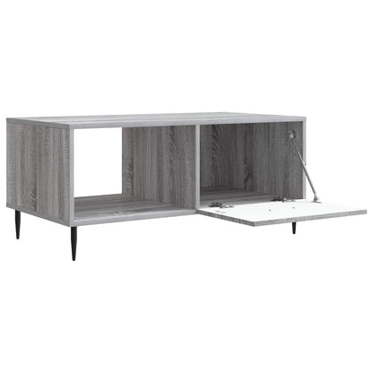 vidaXL Coffee Table Grey Sonoma 90 x 50 x 40 cm Engineered Wood 4