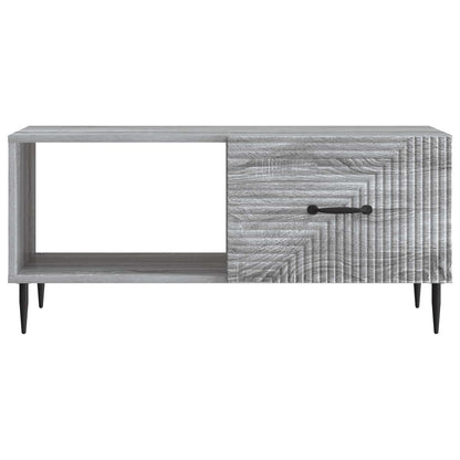 vidaXL Coffee Table Grey Sonoma 90 x 50 x 40 cm Engineered Wood 5