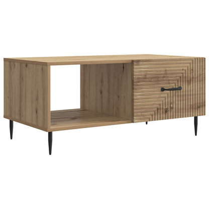 vidaXL Coffee Table Artisan Oak 90 x 50 x 40 cm Engineered Wood 2