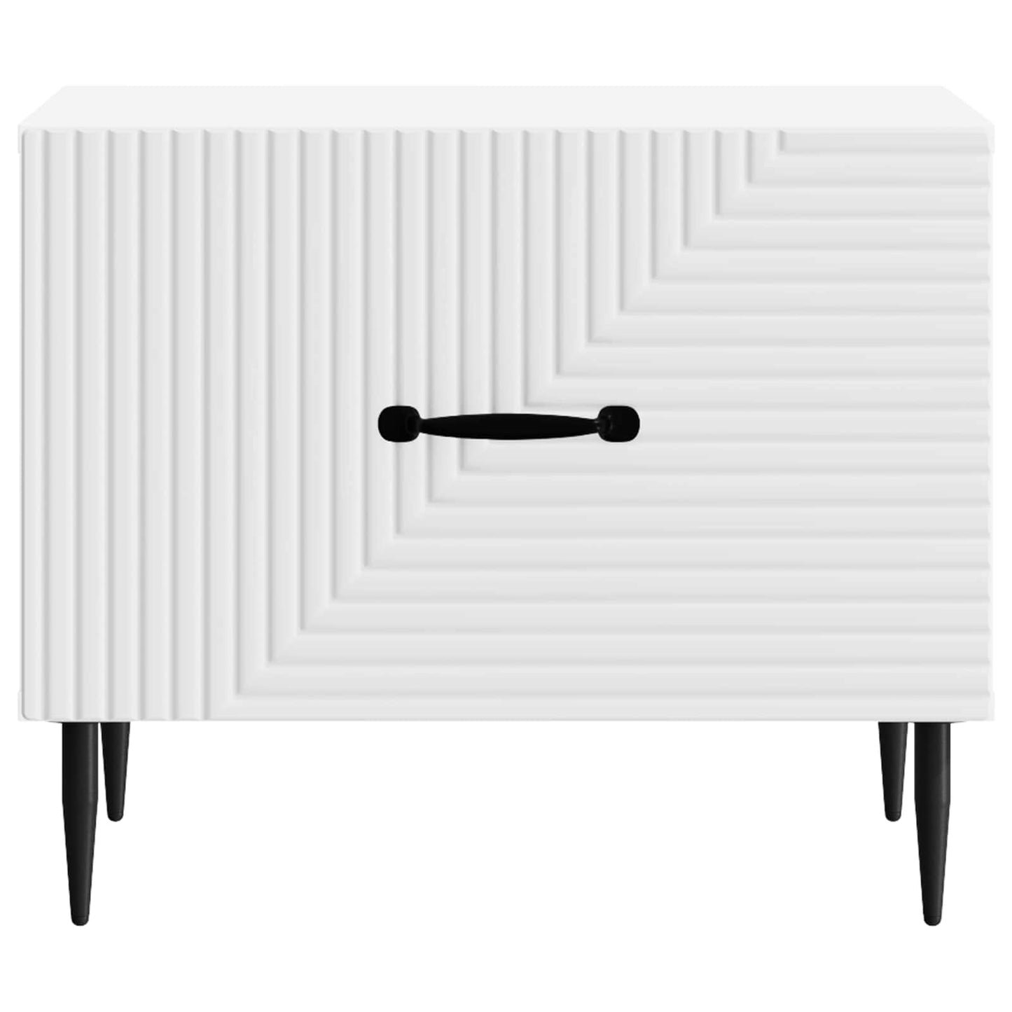 vidaXL Coffee Table with Drawer White 49 x 50 x 40 cm Engineered Wood 5