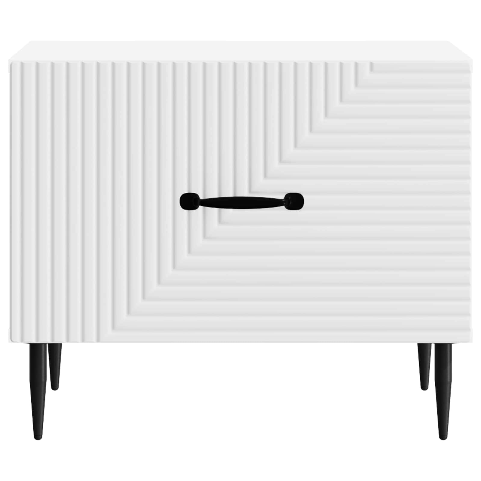 vidaXL Coffee Table with Drawer White 49 x 50 x 40 cm Engineered Wood 5