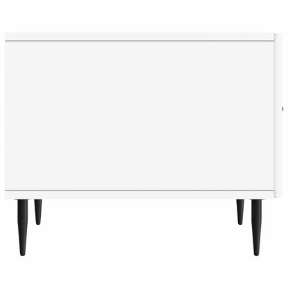vidaXL Coffee Table with Drawer White 49 x 50 x 40 cm Engineered Wood 6