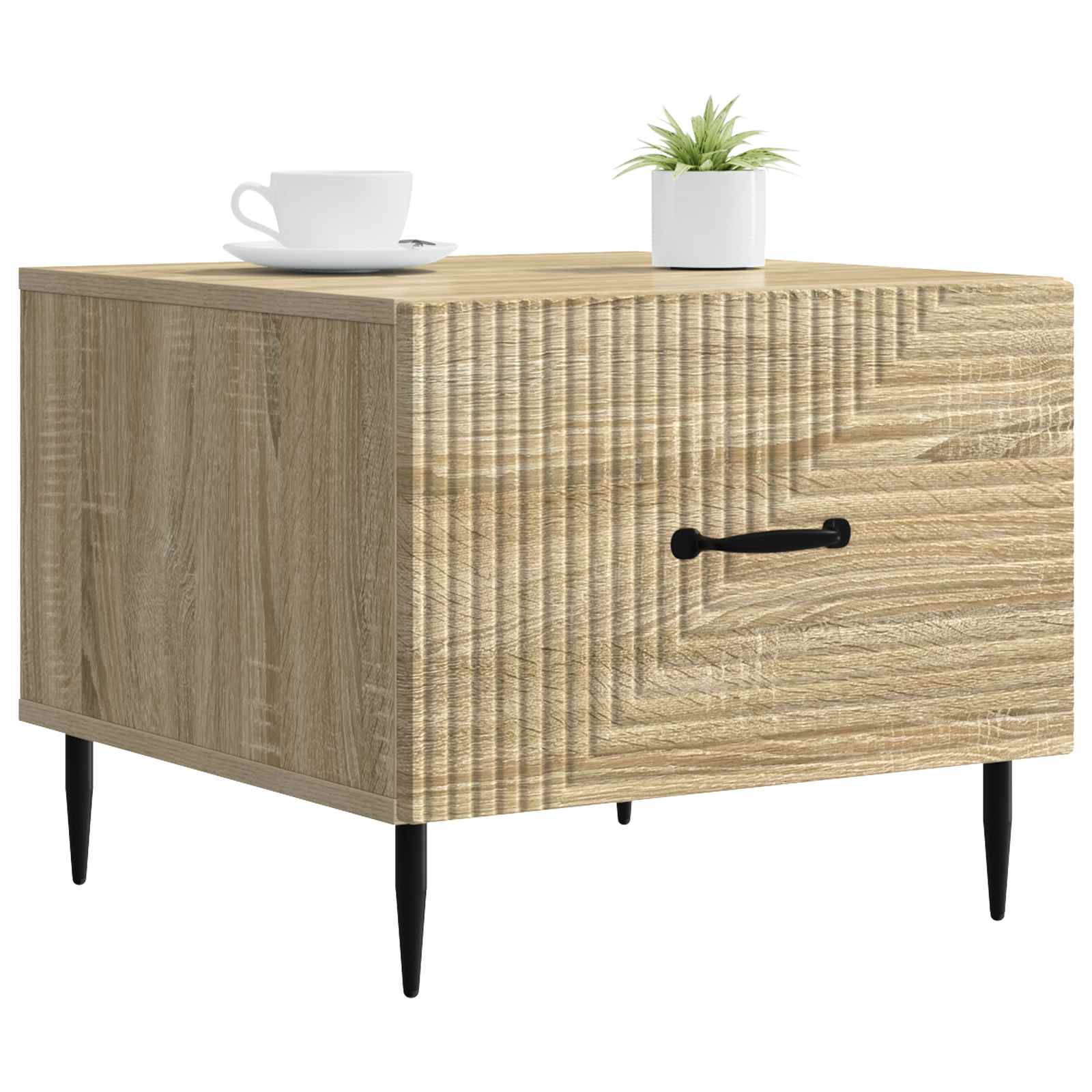 vidaXL Coffee Table Sonoma Oak 49 x 50 x 40 cm Engineered Wood 3