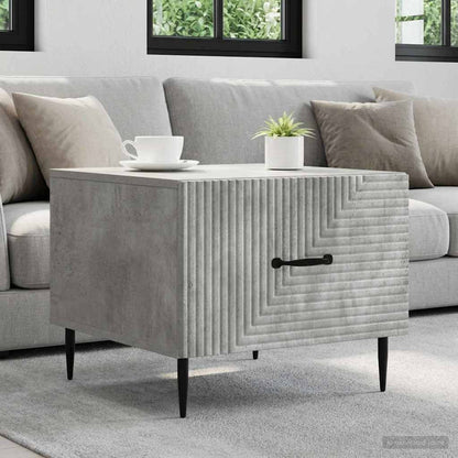 vidaXL Coffee Table Concrete Grey 49 x 50 x 40 cm Engineered Wood 1