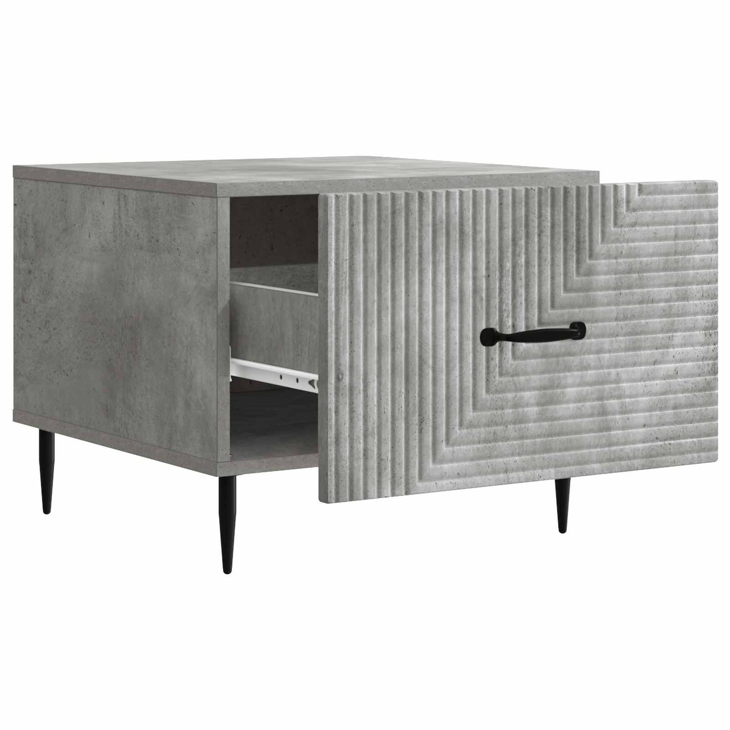 vidaXL Coffee Table Concrete Grey 49 x 50 x 40 cm Engineered Wood 4
