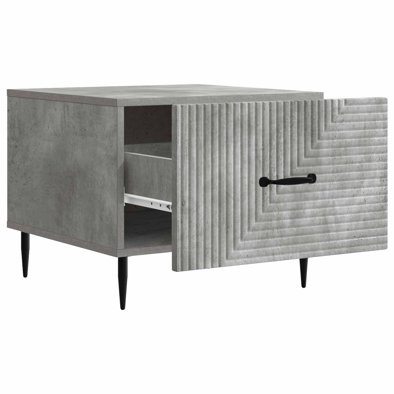 vidaXL Coffee Table Concrete Grey 49 x 50 x 40 cm Engineered Wood 4