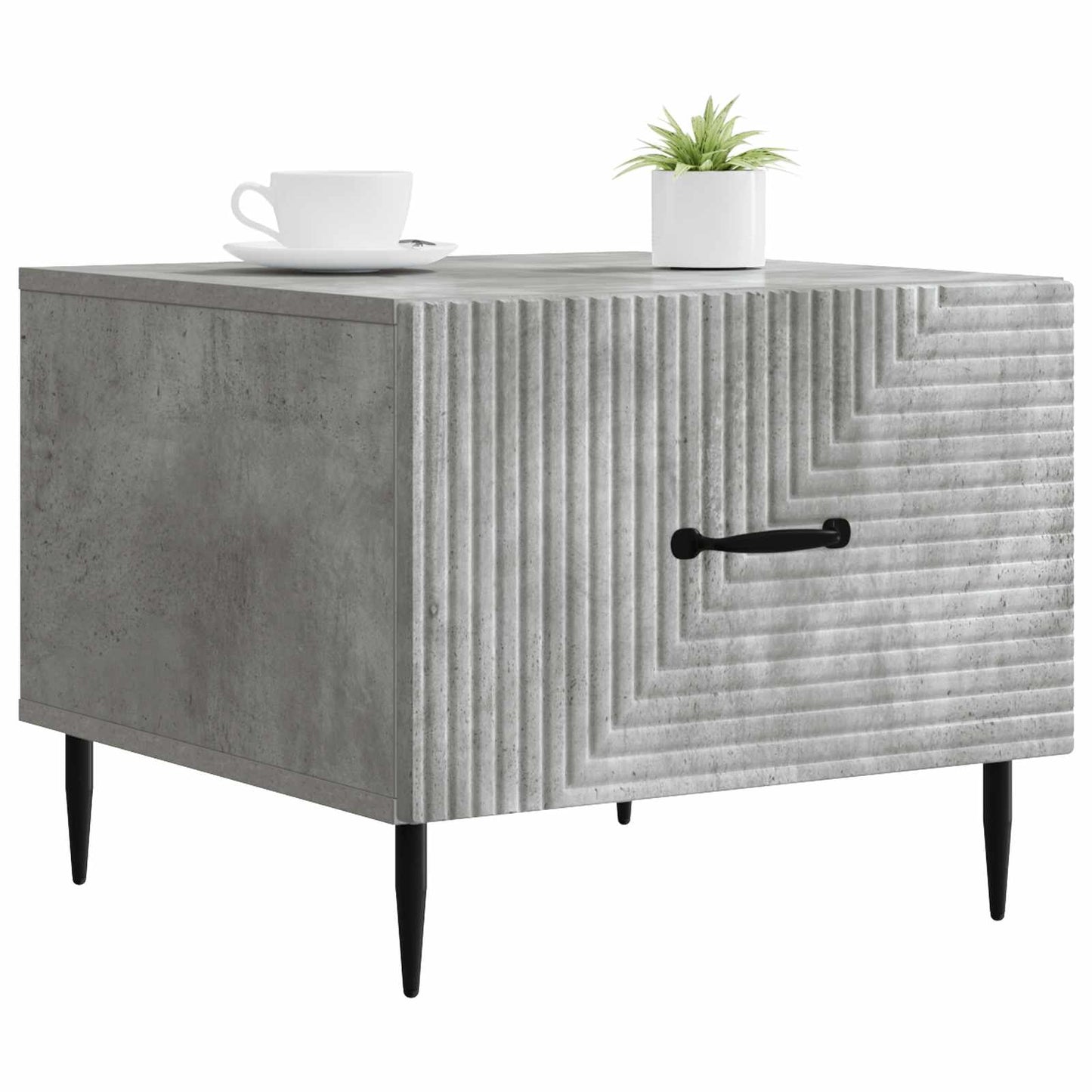 vidaXL Coffee Table Concrete Grey 49 x 50 x 40 cm Engineered Wood 3