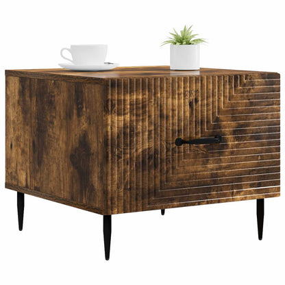 vidaXL Coffee Table Smoked Oak 49 x 50 x 40 cm Engineered Wood 3
