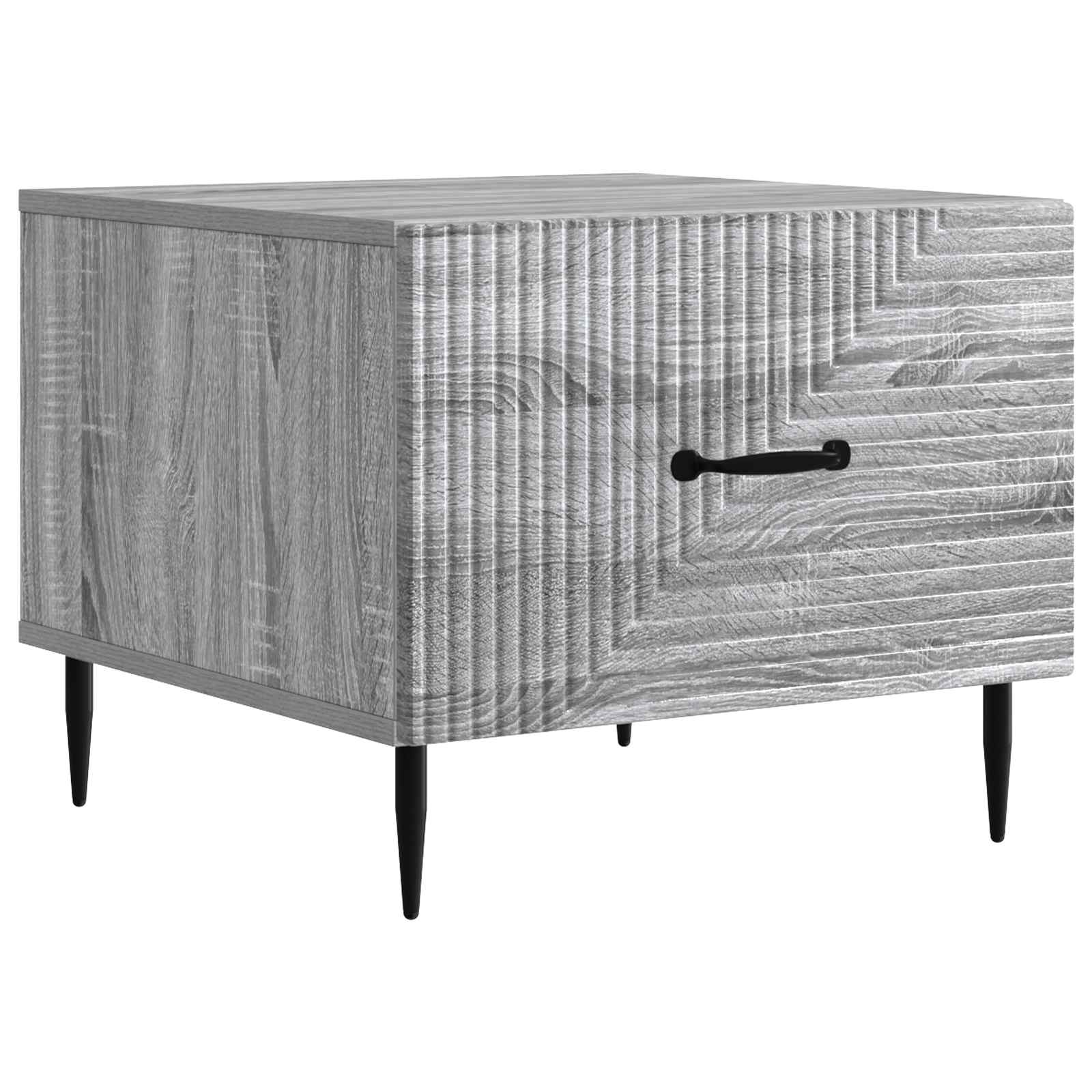 vidaXL Coffee Table Grey Sonoma 49 x 50 x 40 cm Engineered Wood 2