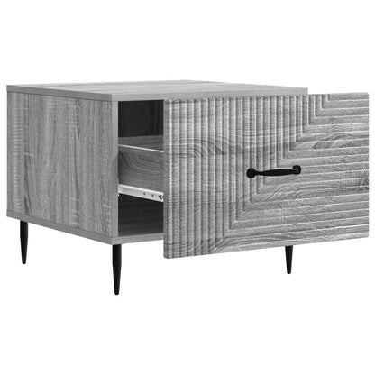 vidaXL Coffee Table Grey Sonoma 49 x 50 x 40 cm Engineered Wood 4