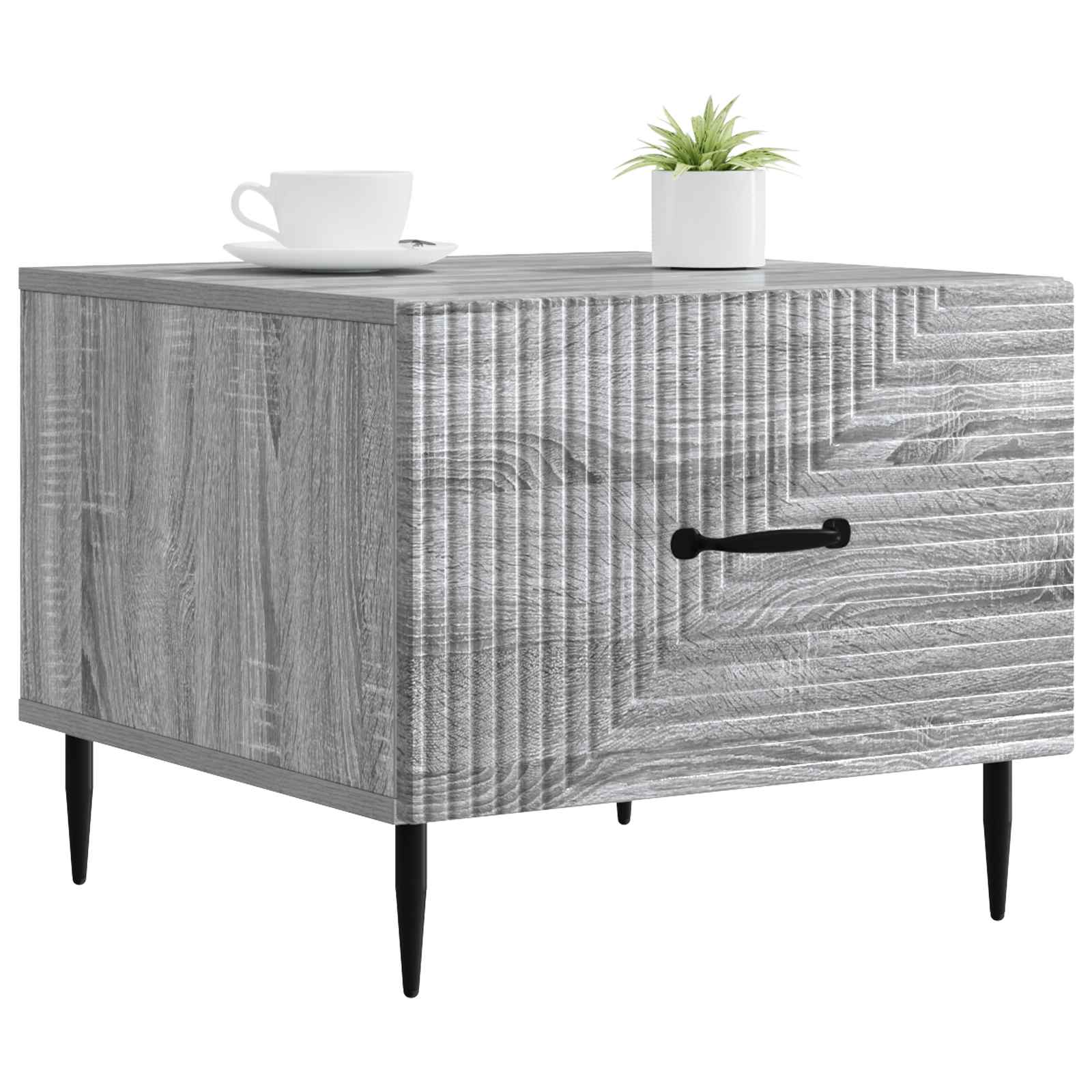 vidaXL Coffee Table Grey Sonoma 49 x 50 x 40 cm Engineered Wood 3