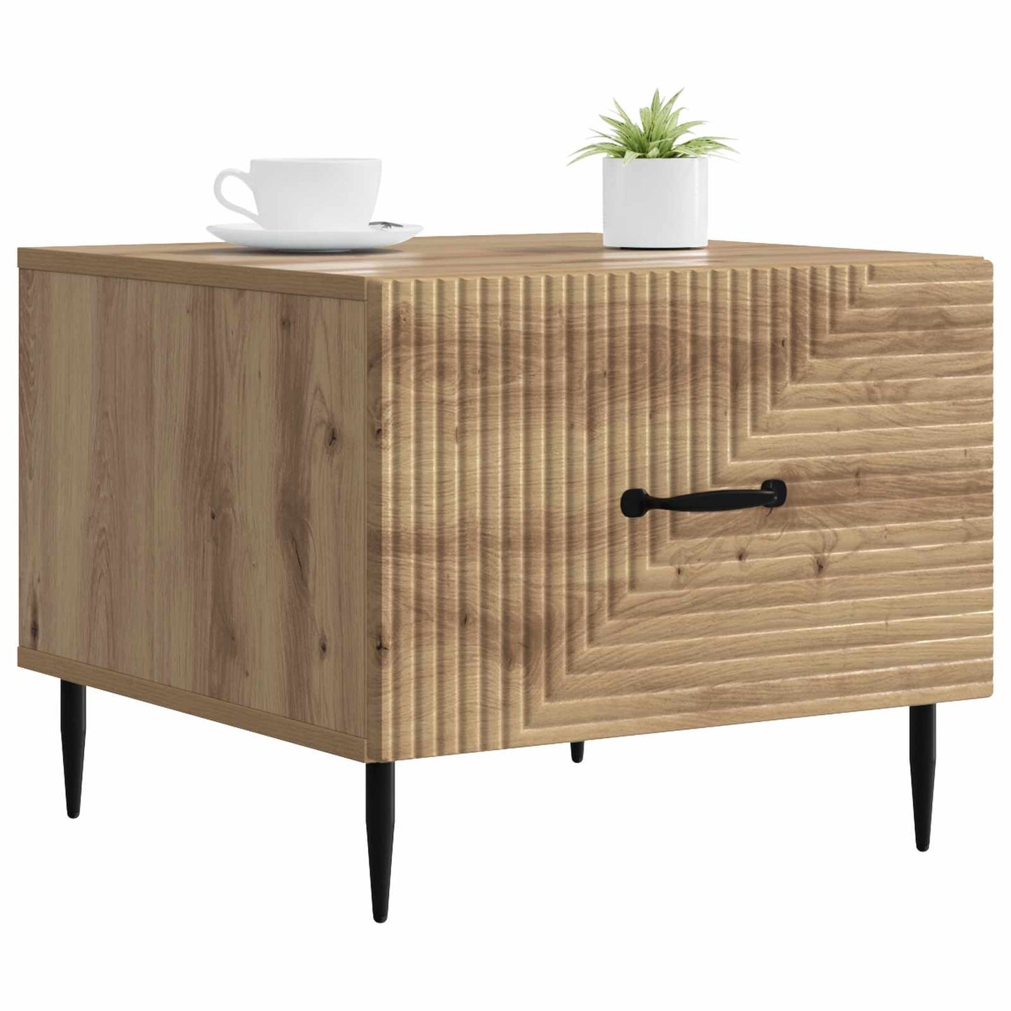 vidaXL Coffee Table Artisan Oak 49 x 50 x 40 cm Engineered Wood 3