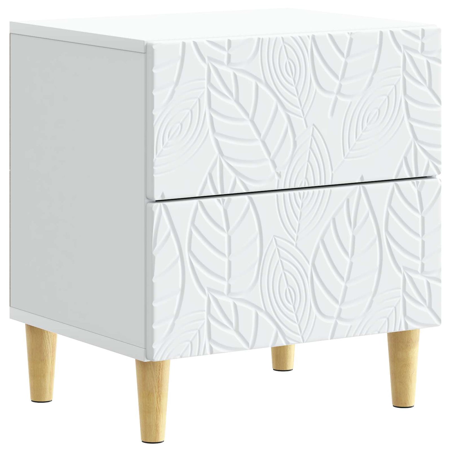 vidaXL Bedside Table White 43 x 34.5 x 48 cm Engineered Wood 2
