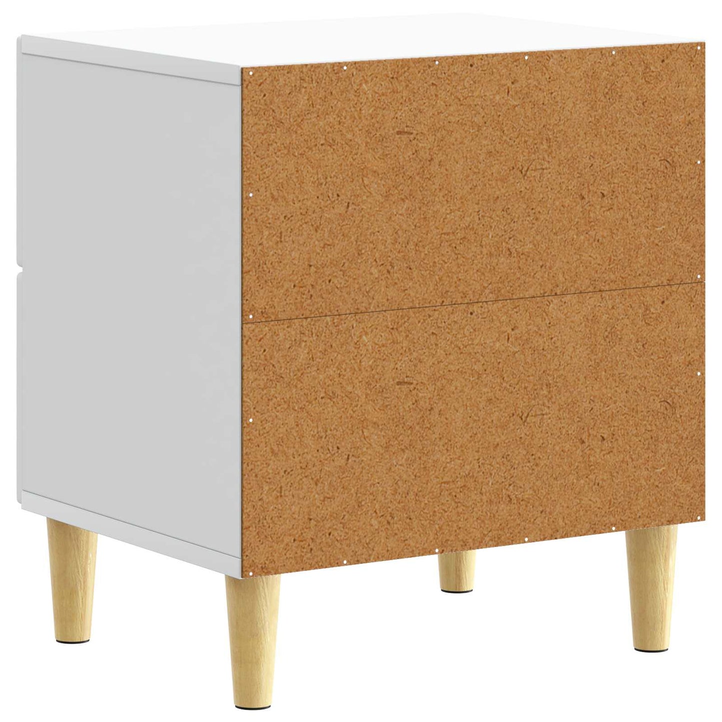 vidaXL Bedside Table White 43 x 34.5 x 48 cm Engineered Wood 6