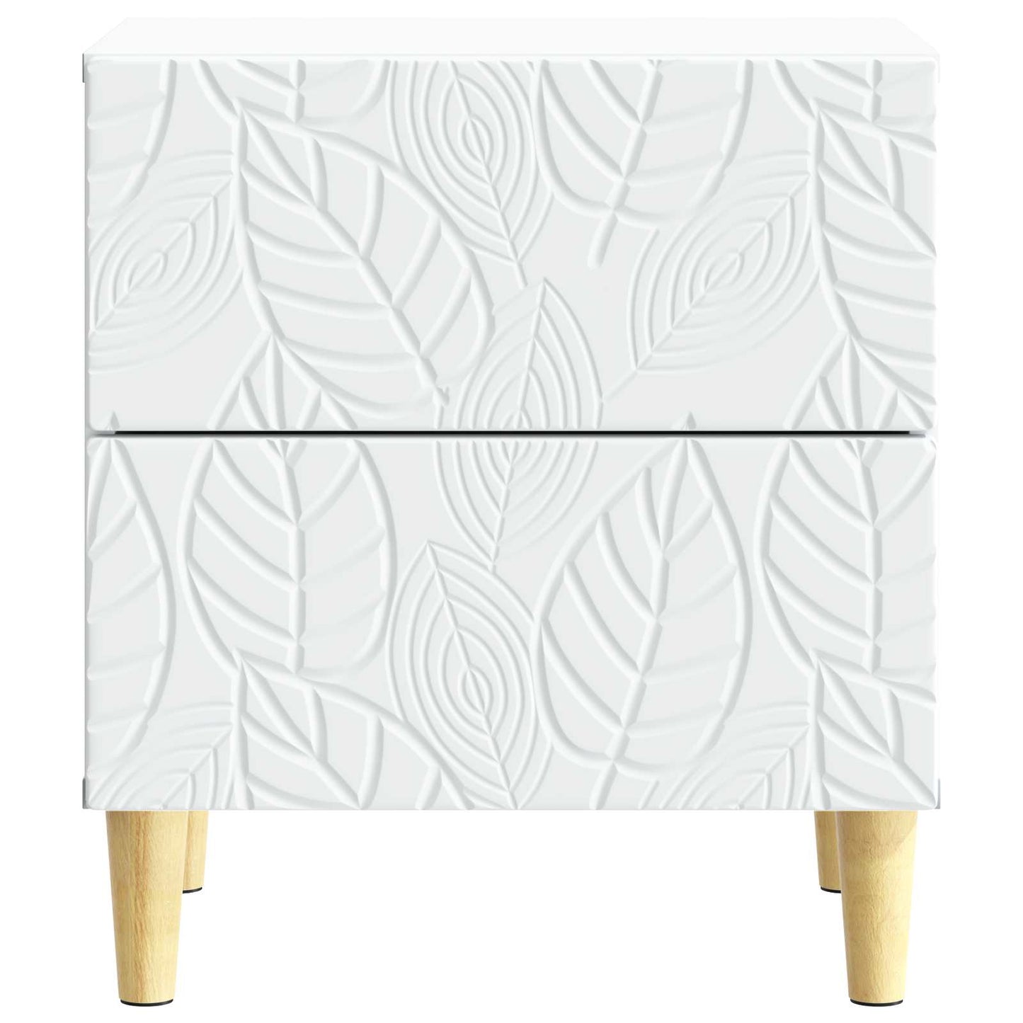 vidaXL Bedside Table White 43 x 34.5 x 48 cm Engineered Wood 4