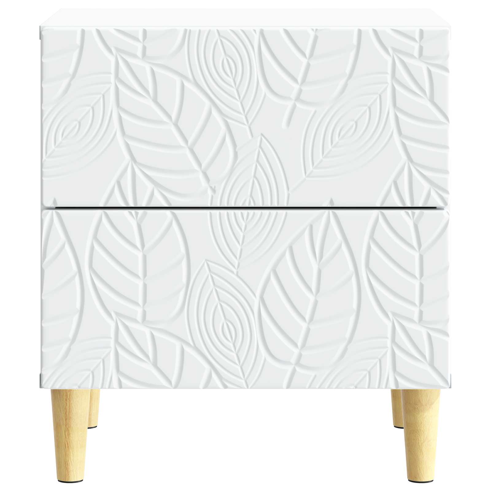 vidaXL Bedside Table White 43 x 34.5 x 48 cm Engineered Wood 4
