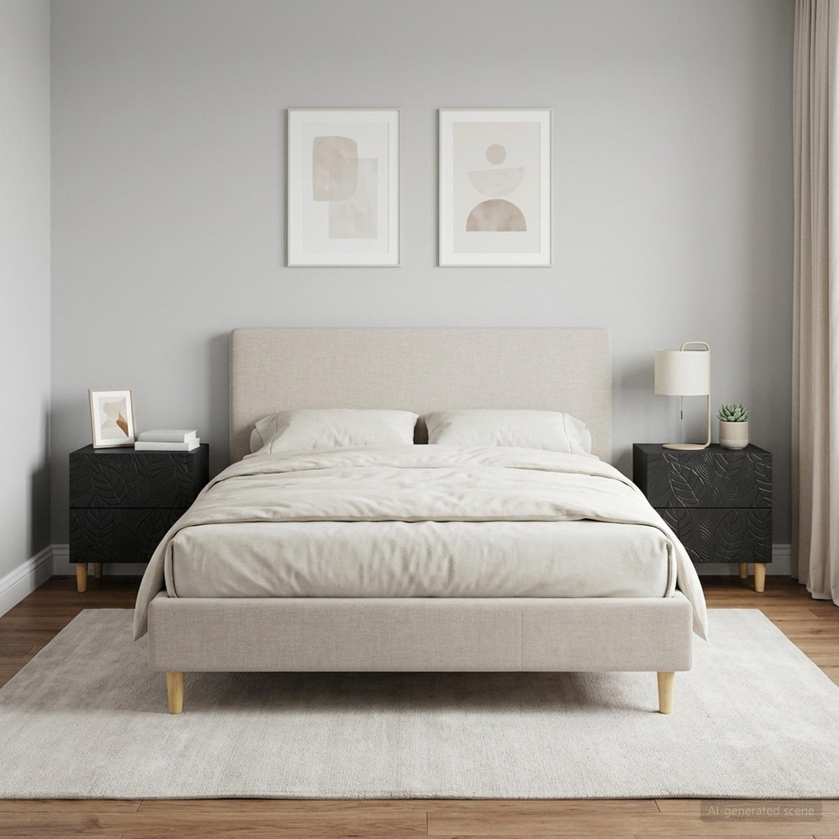 vidaXL Bedside Table 43 x 34.5 x 48 cm Engineered Wood
