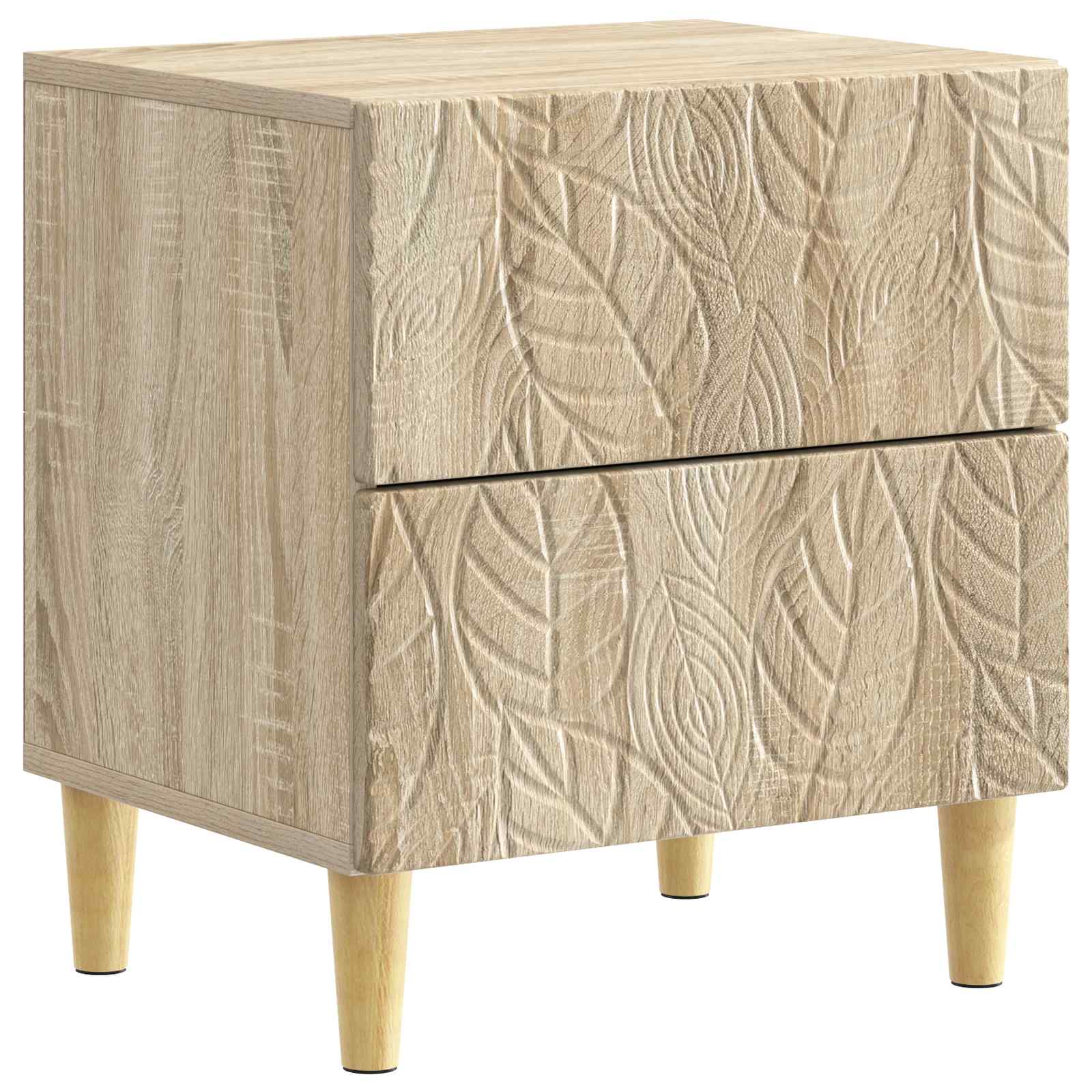 vidaXL Bedside Table Sonoma Oak 43 x 34.5 x 48 cm Engineered Wood 2