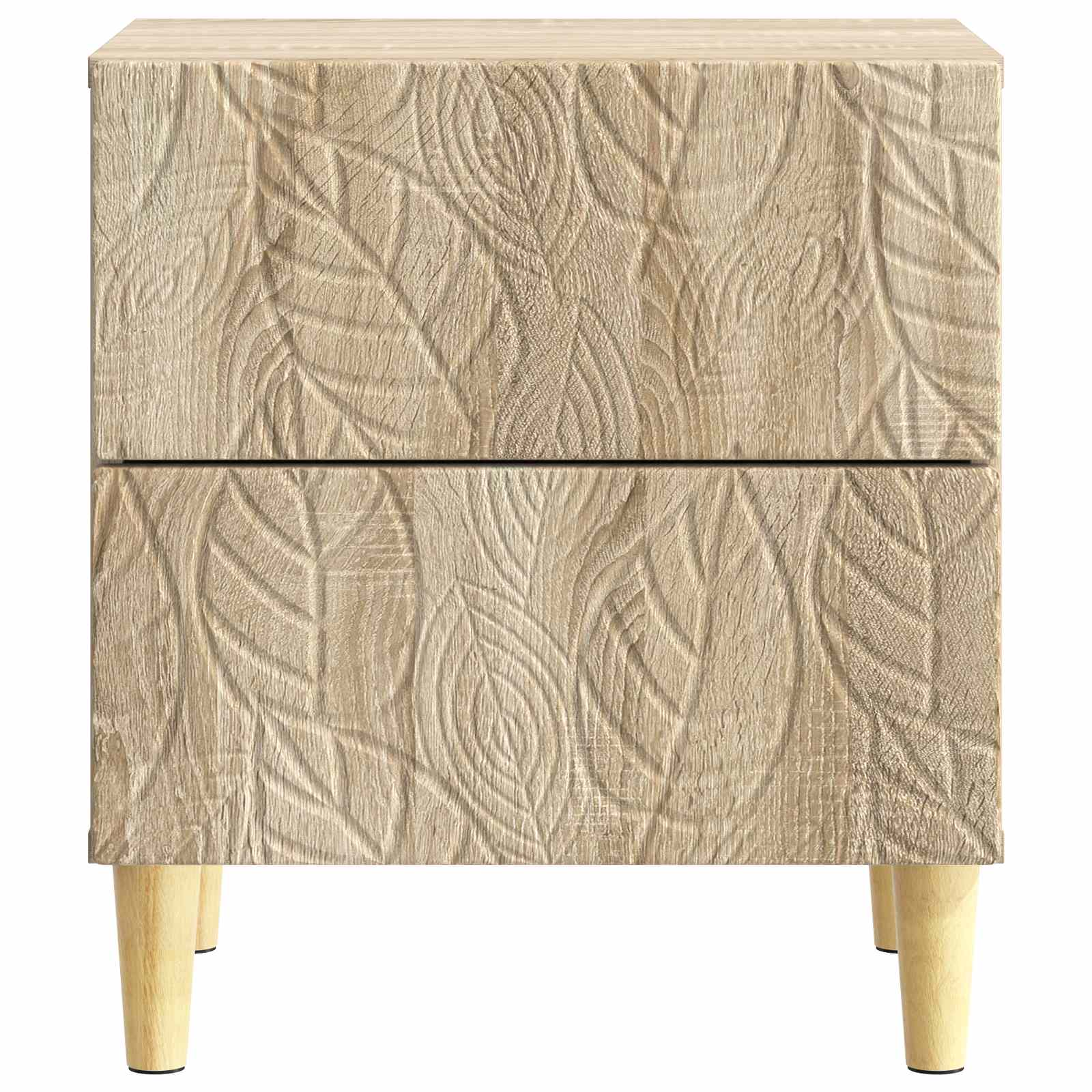 vidaXL Bedside Table Sonoma Oak 43 x 34.5 x 48 cm Engineered Wood 4