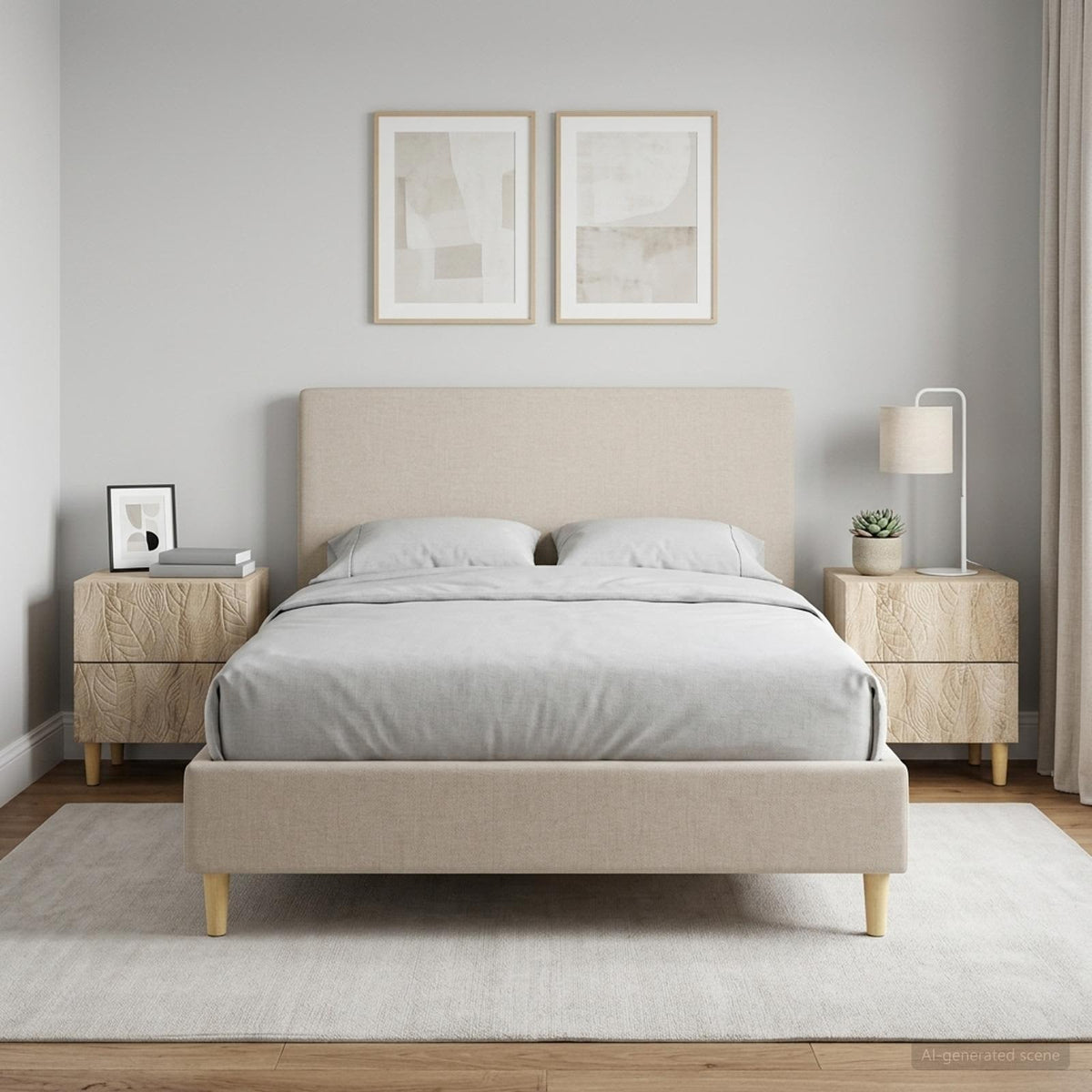 vidaXL Bedside Table 43 x 34.5 x 48 cm Engineered Wood