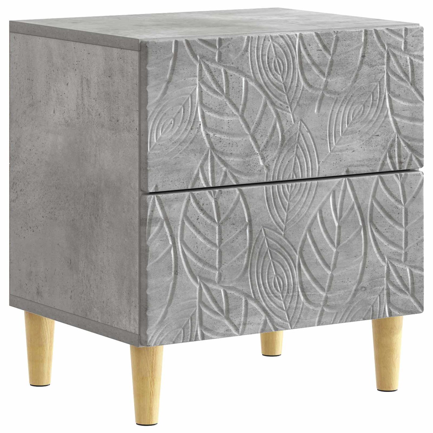 vidaXL Bedside Table Concrete Grey 43 x 34.5 x 48 cm Engineered Wood 2