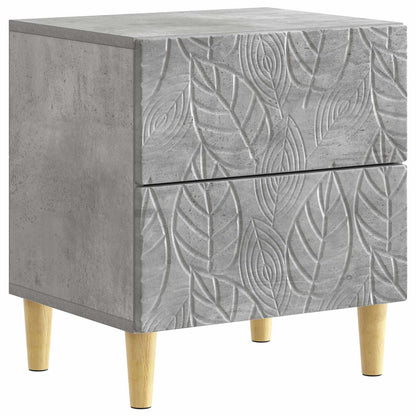 vidaXL Bedside Table Concrete Grey 43 x 34.5 x 48 cm Engineered Wood 2
