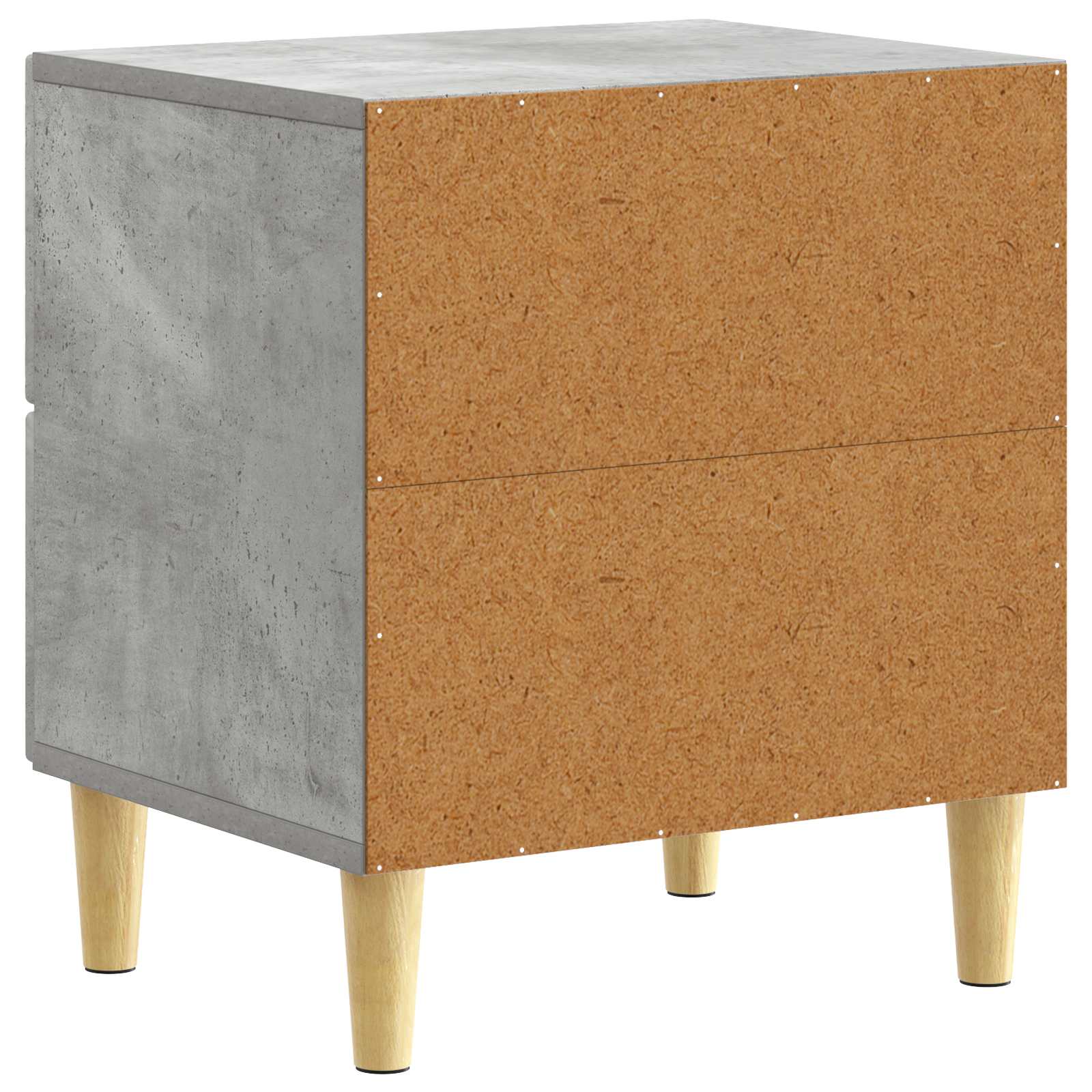 vidaXL Bedside Table Concrete Grey 43 x 34.5 x 48 cm Engineered Wood 6