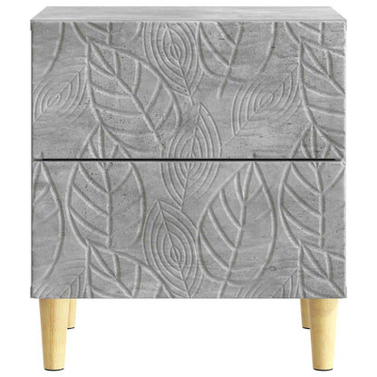 vidaXL Bedside Table Concrete Grey 43 x 34.5 x 48 cm Engineered Wood 4
