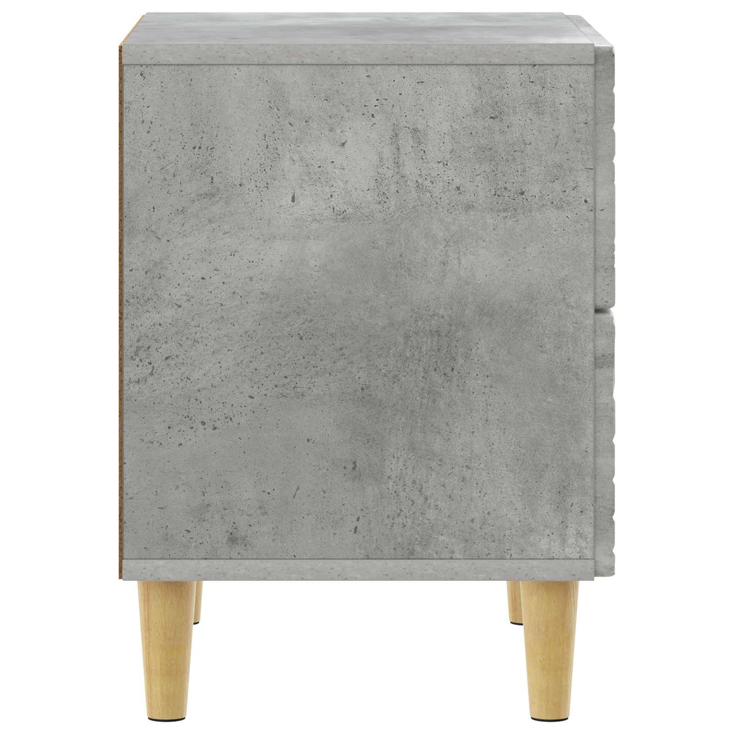 vidaXL Bedside Table Concrete Grey 43 x 34.5 x 48 cm Engineered Wood 5