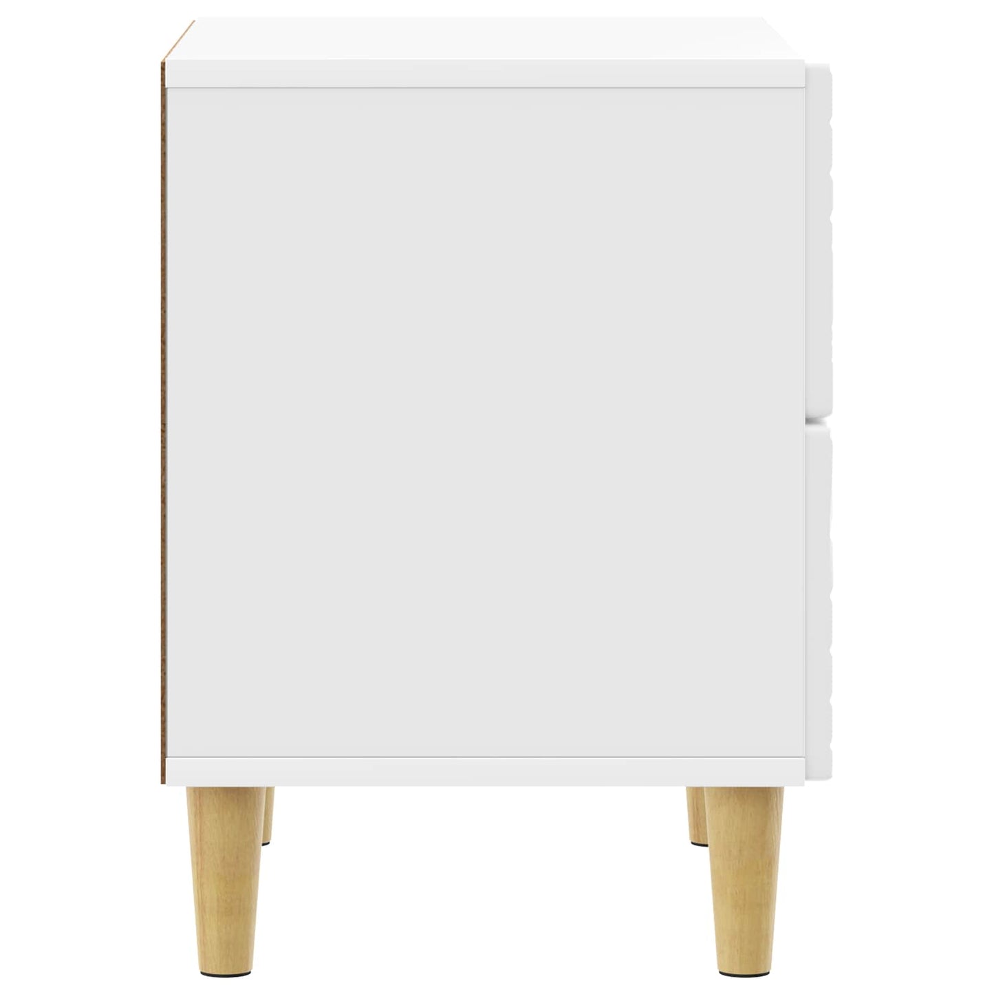 vidaXL Bedside Table High Gloss White 43 x 34.5 x 48 cm 5