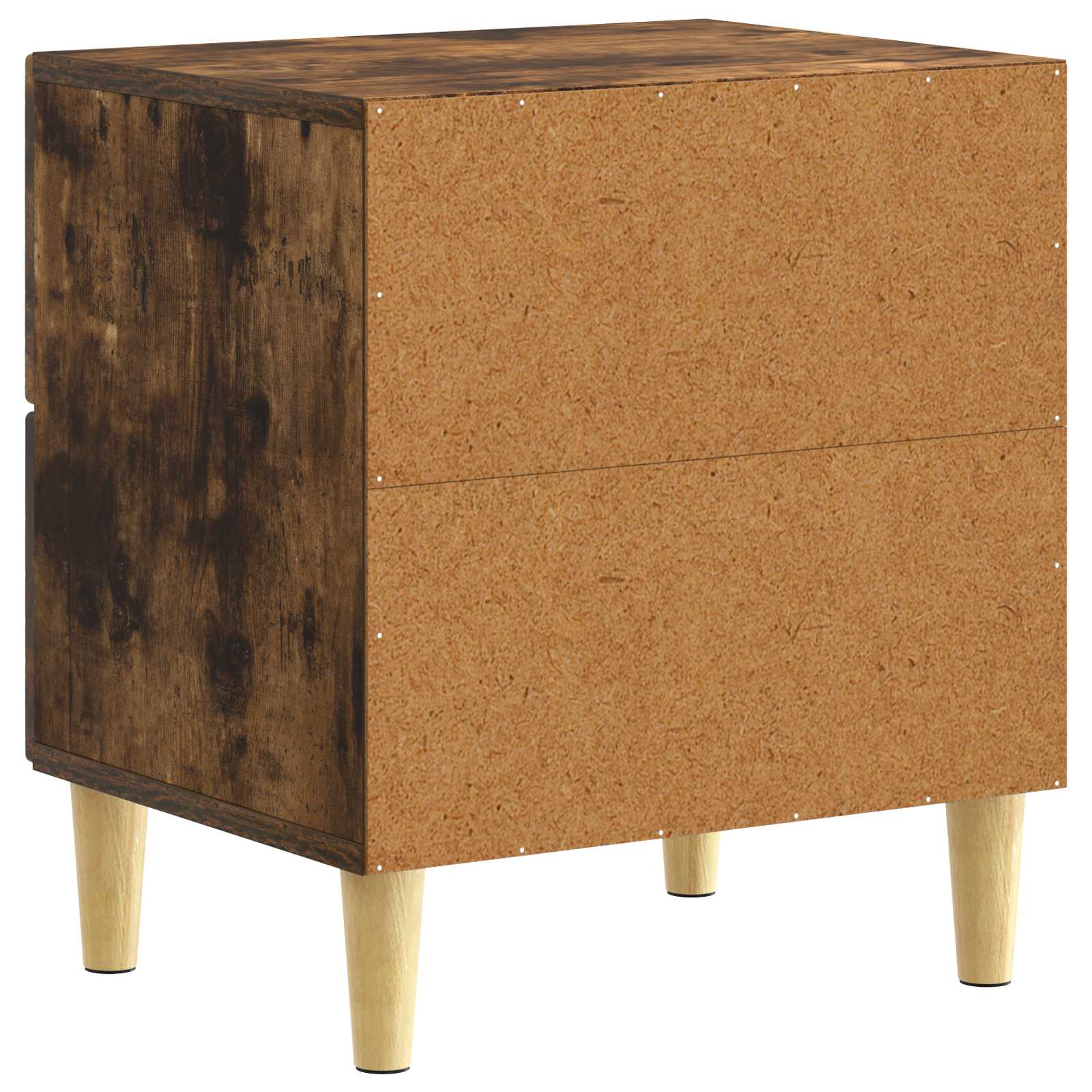 vidaXL Bedside Table Smoked Oak 43 x 34.5 x 48 cm Engineered Wood 6