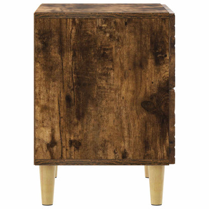 vidaXL Bedside Table Smoked Oak 43 x 34.5 x 48 cm Engineered Wood 5