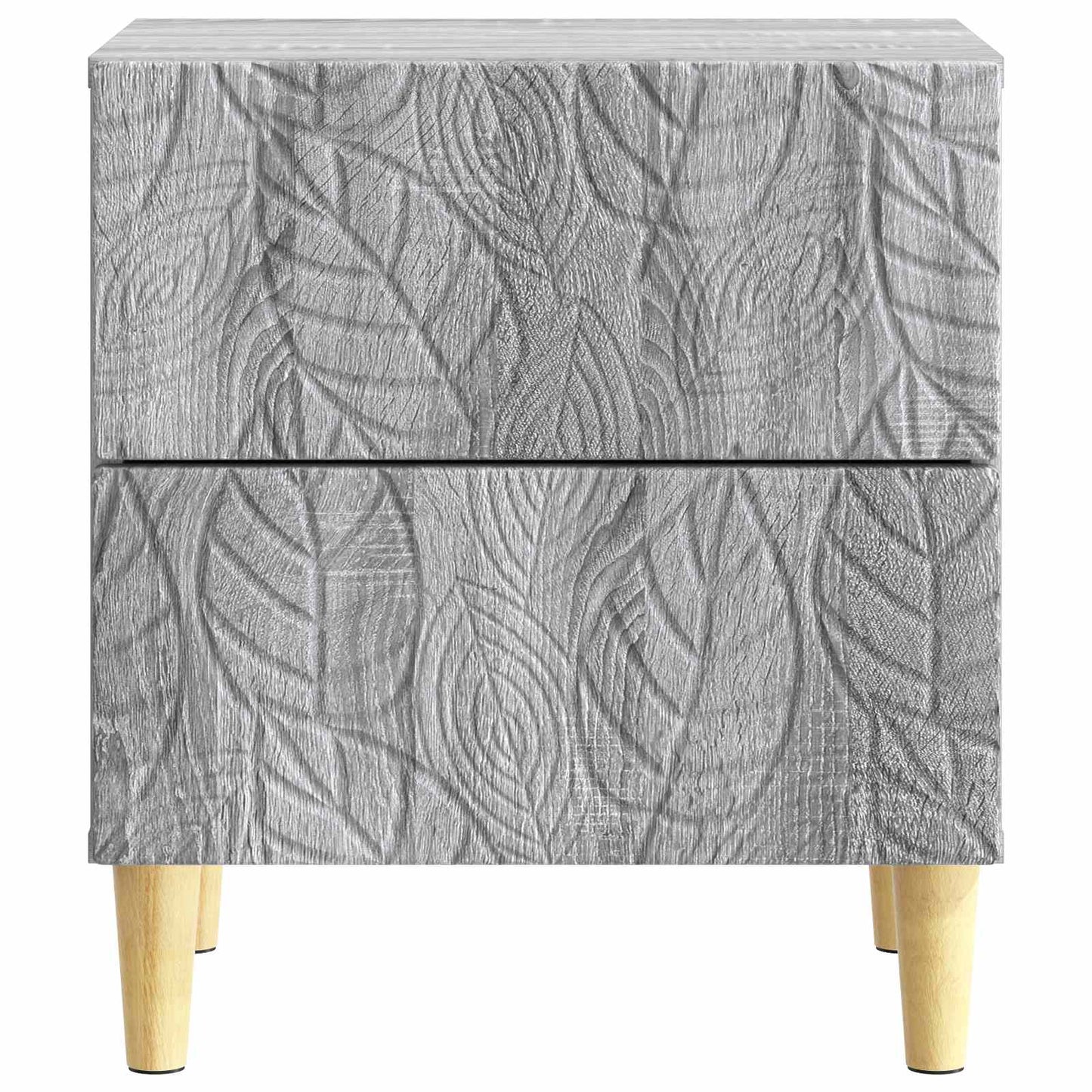 vidaXL Bedside Table Grey Sonoma 43 x 34.5 x 48 cm Engineered Wood 4