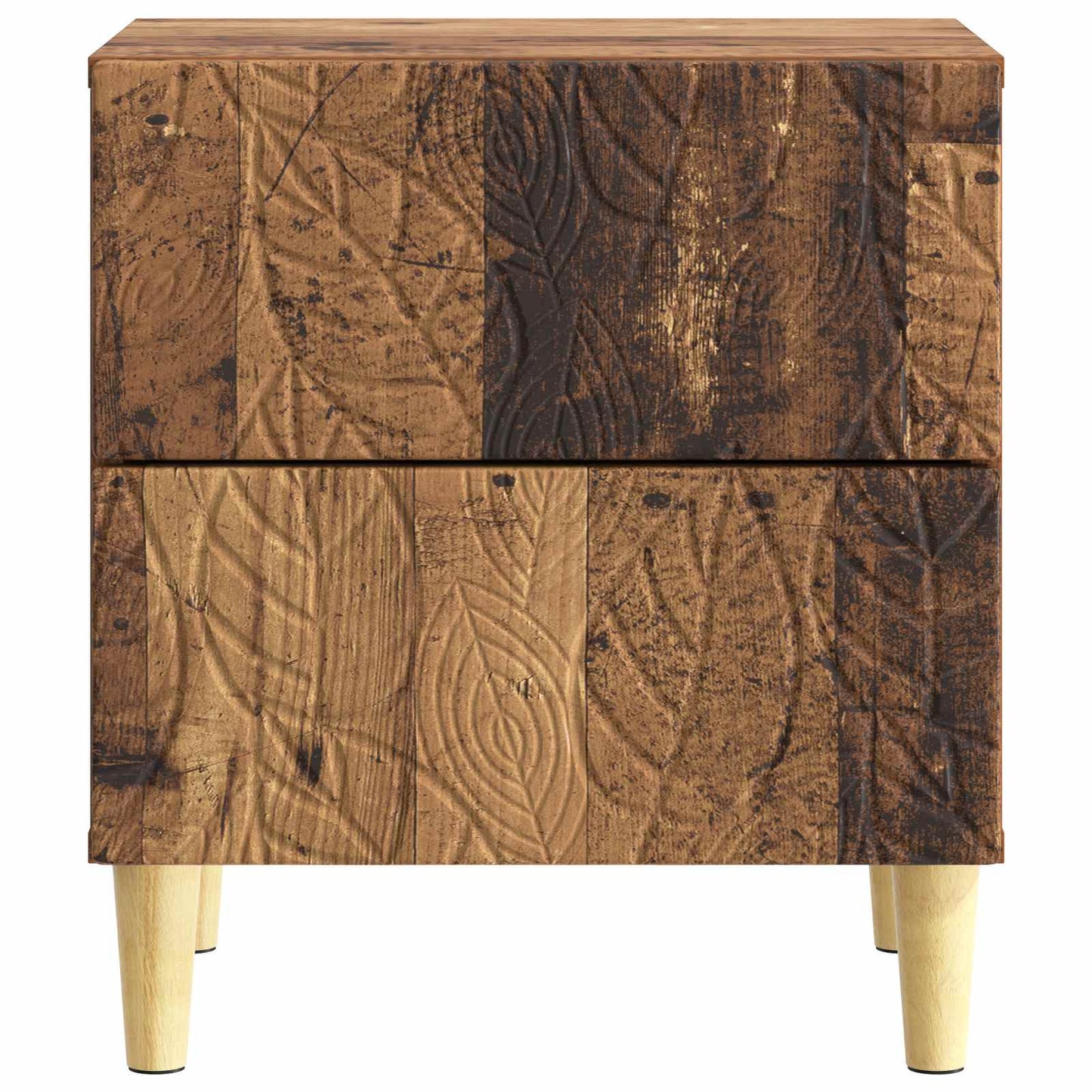 vidaXL Bedside Table Old Wood 43 x 34.5 x 48 cm Engineered Wood 4