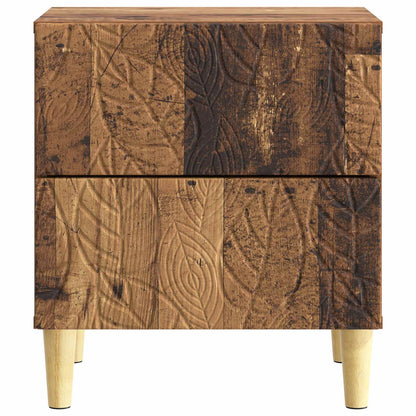 vidaXL Bedside Table Old Wood 43 x 34.5 x 48 cm Engineered Wood 4