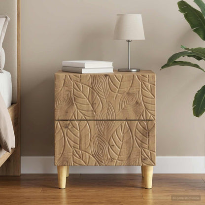 vidaXL Bedside Table Artisan Oak 43 x 34.5 x 48 cm Engineered Wood 1