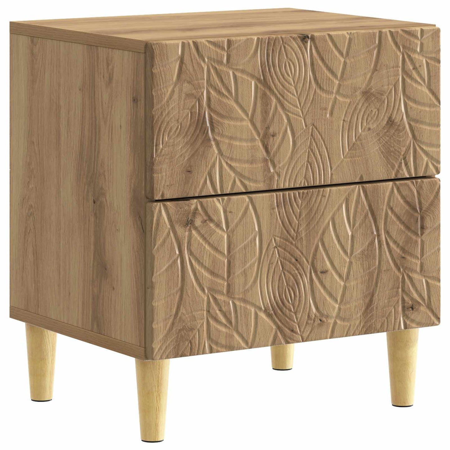vidaXL Bedside Table Artisan Oak 43 x 34.5 x 48 cm Engineered Wood 2