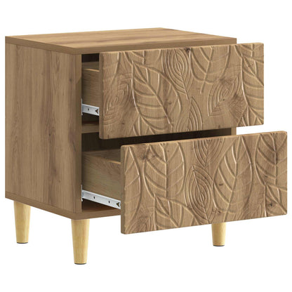 vidaXL Bedside Table Artisan Oak 43 x 34.5 x 48 cm Engineered Wood 3