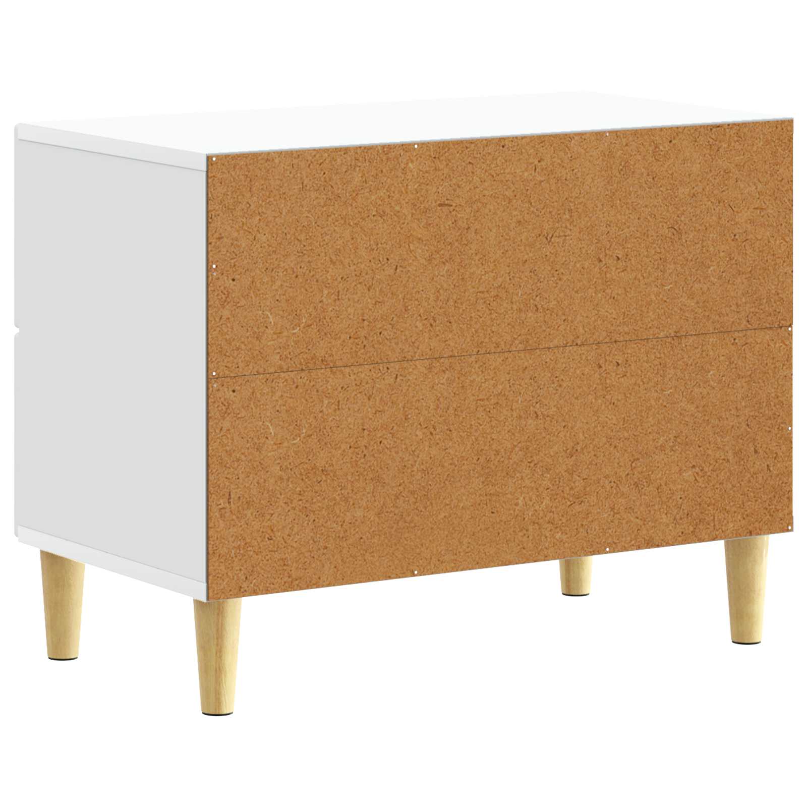 vidaXL Bedside Table White 62 x 34.5 x 48 cm Engineered Wood 6