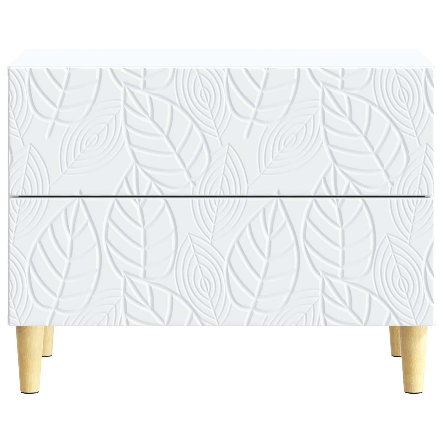 vidaXL Bedside Table White 62 x 34.5 x 48 cm Engineered Wood 4