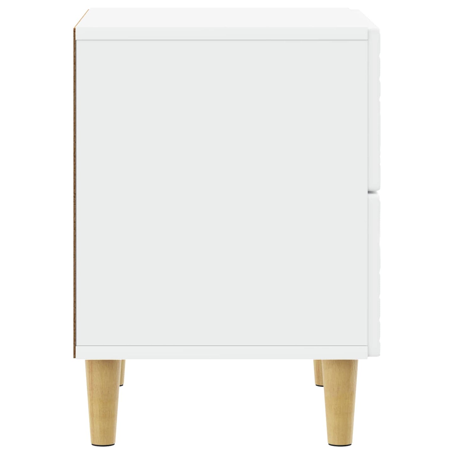 vidaXL Bedside Table White 62 x 34.5 x 48 cm Engineered Wood 5