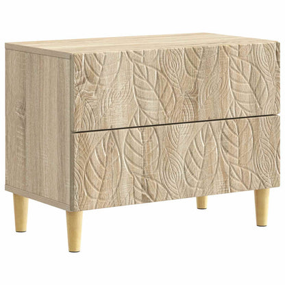 vidaXL Bedside Table Sonoma Oak 62 x 34.5 x 48 cm Engineered Wood 2