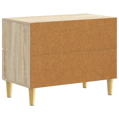 vidaXL Bedside Table Sonoma Oak 62 x 34.5 x 48 cm Engineered Wood 6