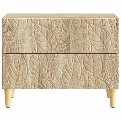 vidaXL Bedside Table Sonoma Oak 62 x 34.5 x 48 cm Engineered Wood 4