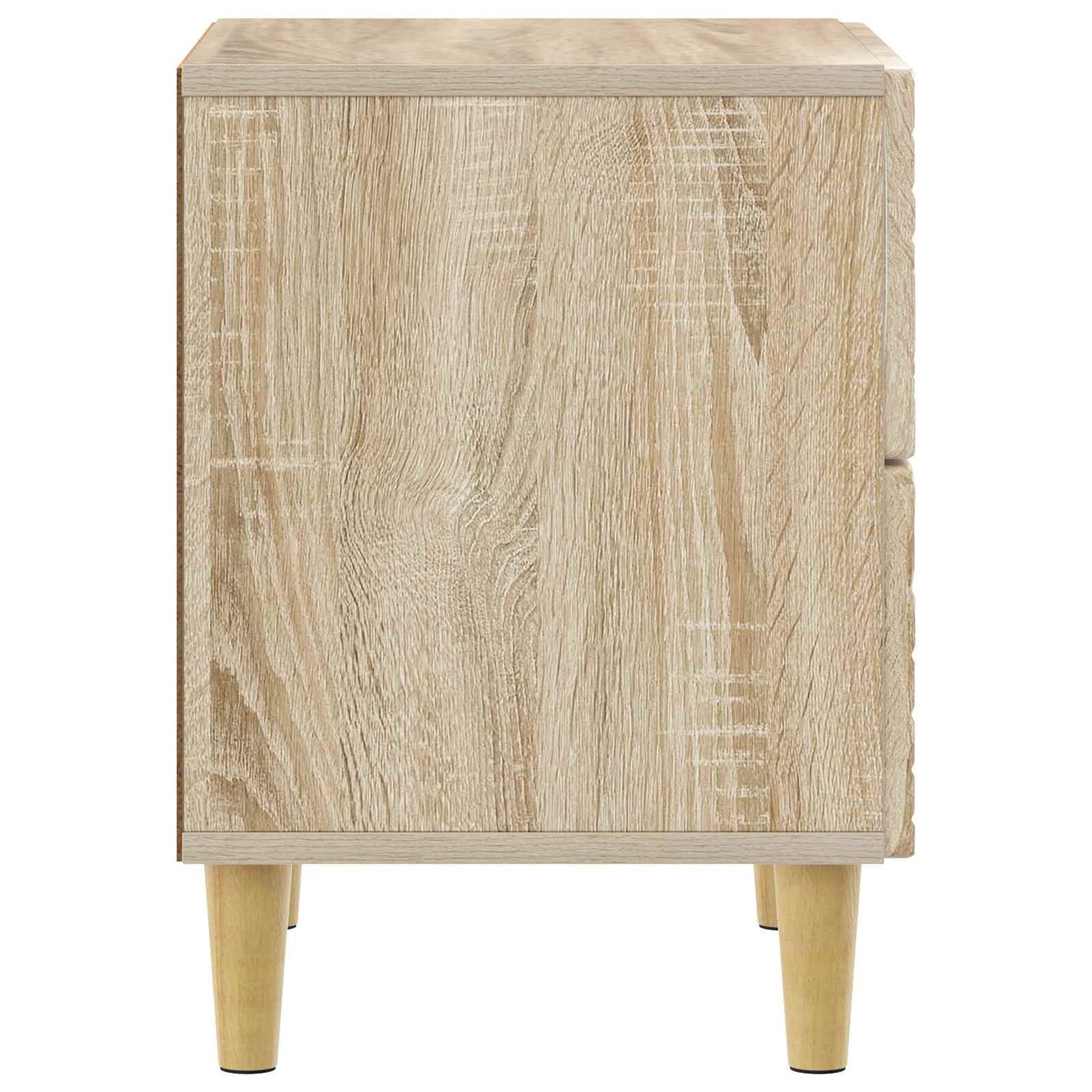 vidaXL Bedside Table Sonoma Oak 62 x 34.5 x 48 cm Engineered Wood 5