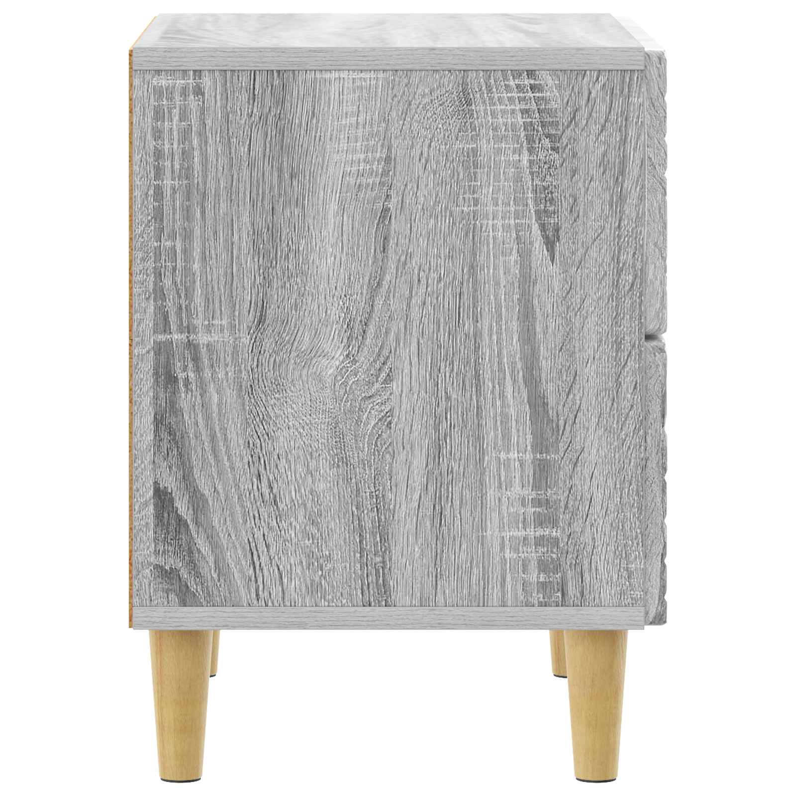 vidaXL Bedside Table Grey Sonoma 62 x 34.5 x 48 cm Engineered Wood 5